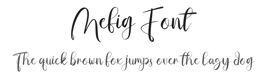 Mefig Font by khalwastudio — Script Handwritten Font
