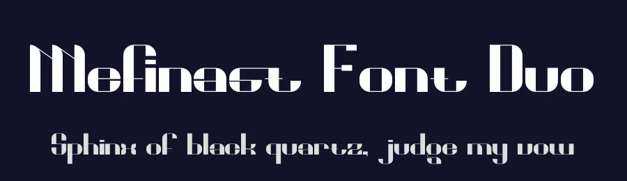 Mefinast Font Duo by jadatype — Sans Serif Font — thumbnail 2