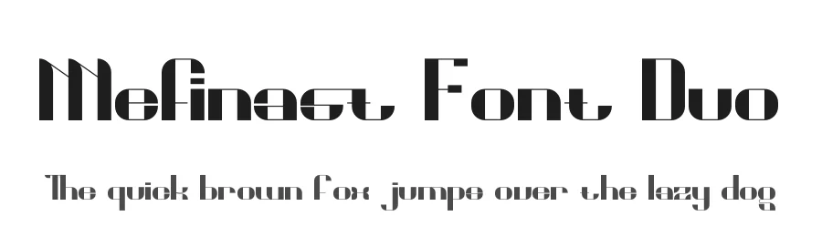 Mefinast Font Duo by jadatype β Sans Serif Font