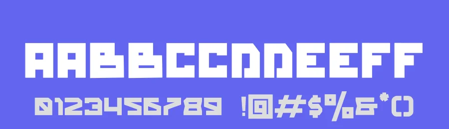 Mega Boxs Font by hayoyuka8 — Display Font — thumbnail 3