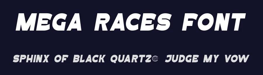 Mega Races Font by RaisProject — Display Font — thumbnail 2