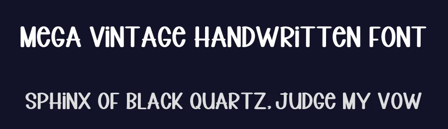 Mega Vintage Handwritten Font by inermediaSTUDIO — Display Font — thumbnail 2