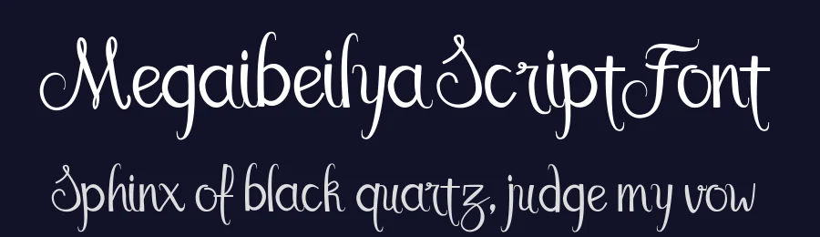 Megaibeilya Script Font by rtcreative86 — Script Handwritten Font — thumbnail 2