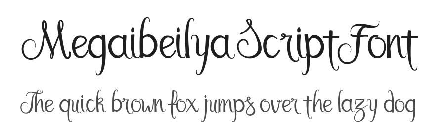 Megaibeilya Script Font by rtcreative86 — Script Handwritten Font