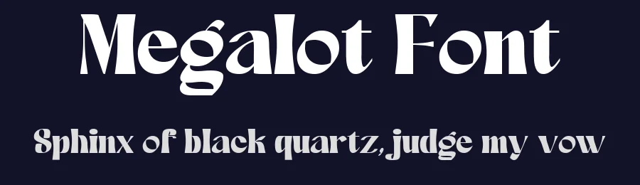 Megalot Font by Pollux of Geminorum — Display Font — thumbnail 2