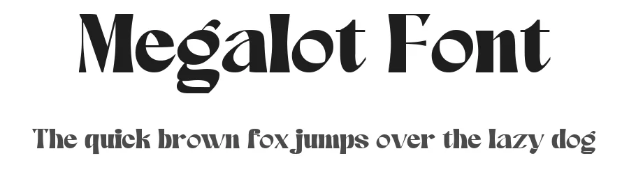 Megalot Font by Pollux of Geminorum — Display Font