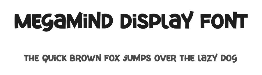 Megamind Display Font by twinletter — Display Font