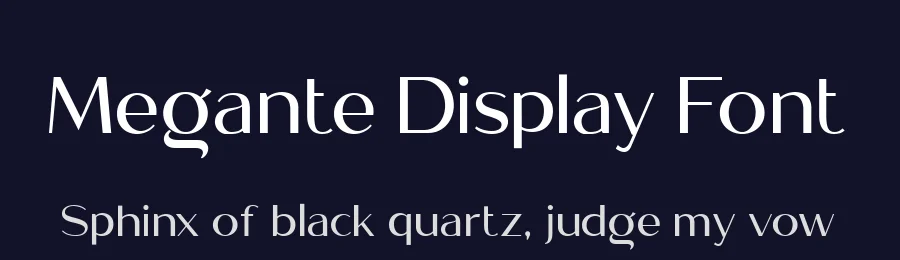 Megante Display Font by Sensatype Studio — Sans Serif Font — thumbnail 2