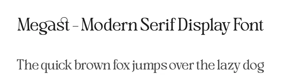 Megast – Modern Serif Display Font by timelesstype.co — Display Font