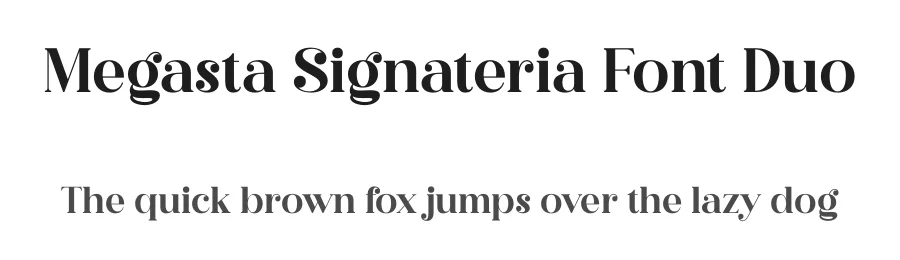Megasta Signateria Font Duo by Storytype Studio — Script Handwritten Font