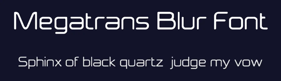 Megatrans Blur Font by craftsupplyco — Display Font — thumbnail 2