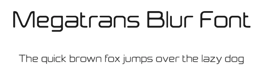 Megatrans Blur Font by craftsupplyco — Display Font