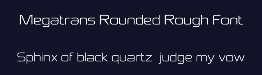 Megatrans Rounded Rough Font by craftsupplyco — Sans Serif Font — thumbnail 2