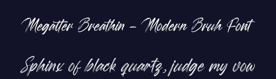 Megatter Breathin – Modern Bruh Font by letterenastudios — Script Handwritten Font — thumbnail 2