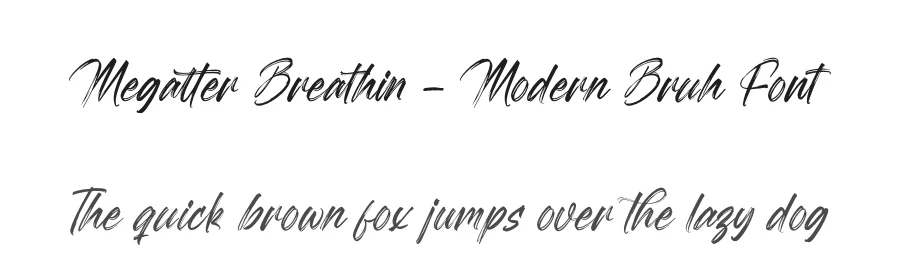 Megatter Breathin – Modern Bruh Font by letterenastudios — Script Handwritten Font