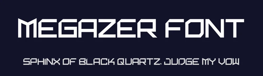 Megazer Font by hayoyuka8 — Display Font — thumbnail 2