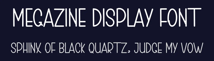 Megazine Display Font by inermediaSTUDIO — Display Font — thumbnail 2