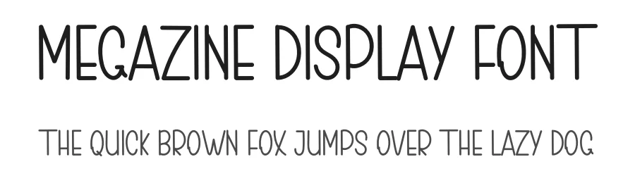 Megazine Display Font by inermediaSTUDIO — Display Font