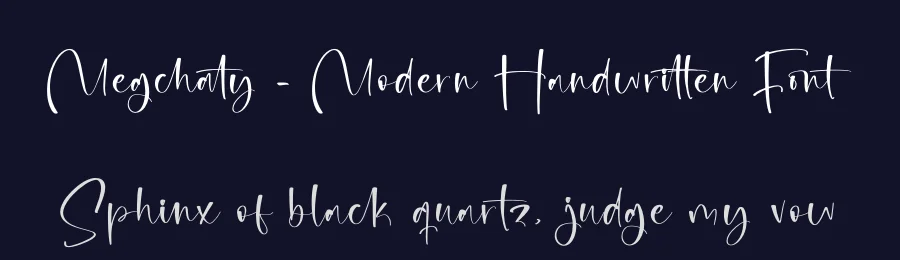 Megchaty – Modern Handwritten Font by letterenastudios — Script Handwritten Font — thumbnail 2