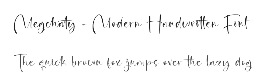 Megchaty – Modern Handwritten Font by letterenastudios — Script Handwritten Font