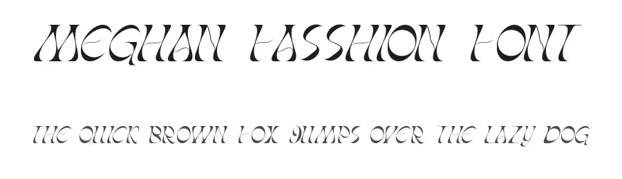 Meghan Fasshion Font by edricstudio — Display Font