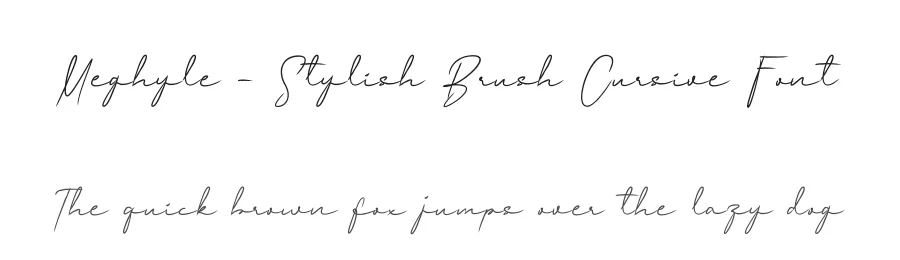 Meghyle – Stylish Brush Cursive Font by jadatype — Script Handwritten Font