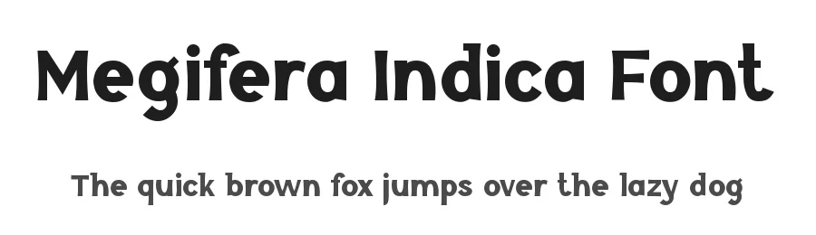 Megifera Indica Font by Rismatype — Display Font