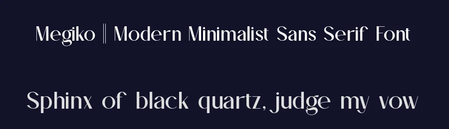 Megiko || Modern Minimalist Sans Serif Font by ErmediaStudio — Display Font — thumbnail 2