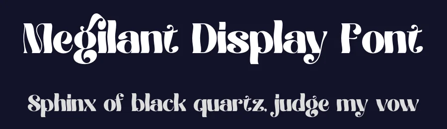 Megilant Display Font by timelesstype.co — Display Font — thumbnail 2