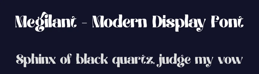 Megilant – Modern Display Font by timelesstype.co — Display Font — thumbnail 2