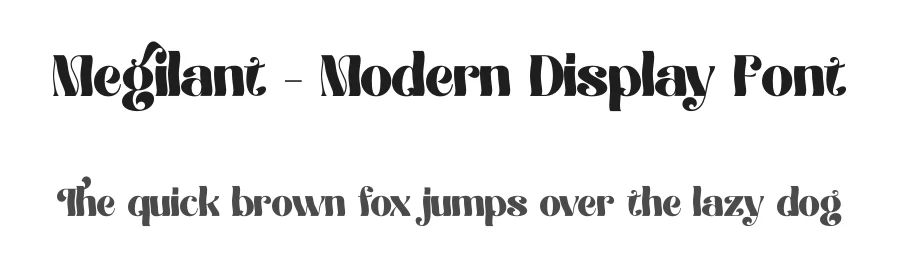 Megilant – Modern Display Font by timelesstype.co — Display Font