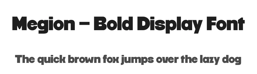 Megion – Bold Display Font by limitype — Decorative Font