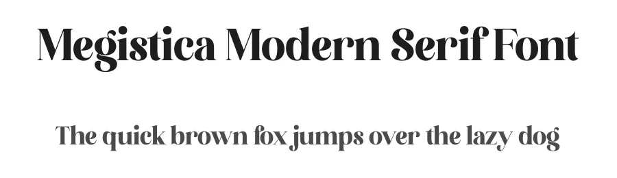 Megistica Modern Serif Font by Storytype — Decorative Font