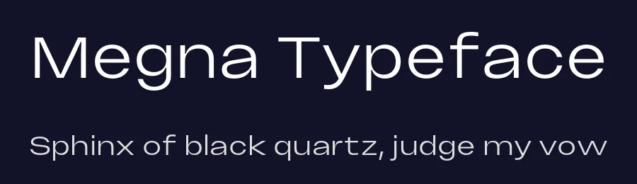 Megna Typeface by RajeshRajput — Sans Serif Font — thumbnail 2