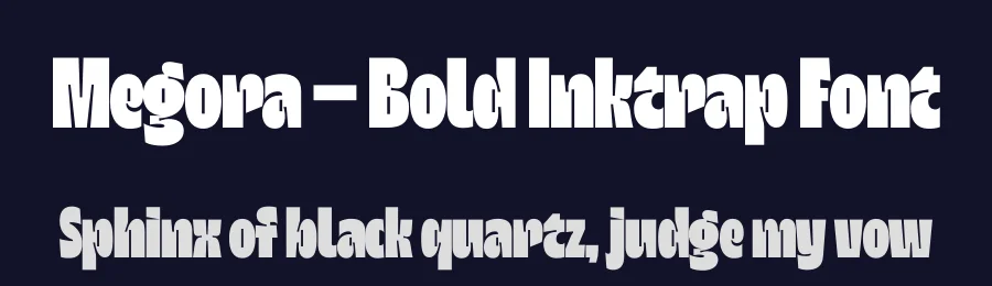Megora – Bold Inktrap Font by limitype — Display Font — thumbnail 2