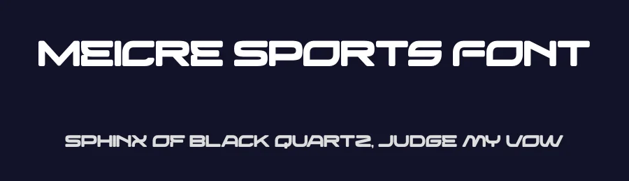 Meicre Sports Font by Nirmana Visual — Sans Serif Font — thumbnail 2