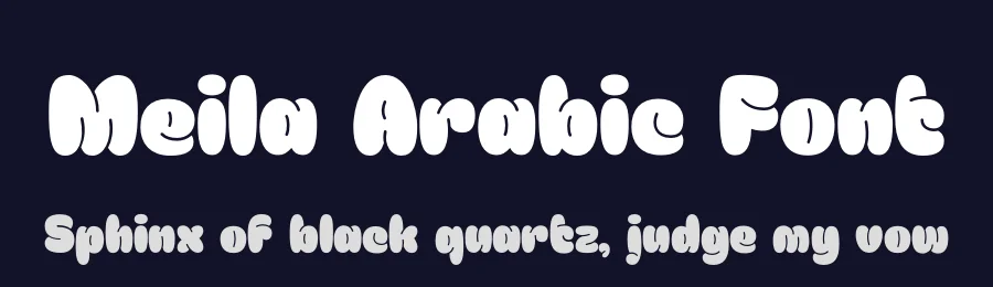 Meila Arabic Font by namelatype — Display Font — thumbnail 2
