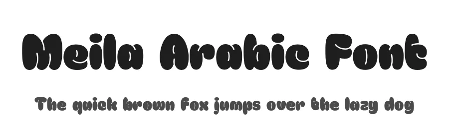 Meila Arabic Font by namelatype — Display Font
