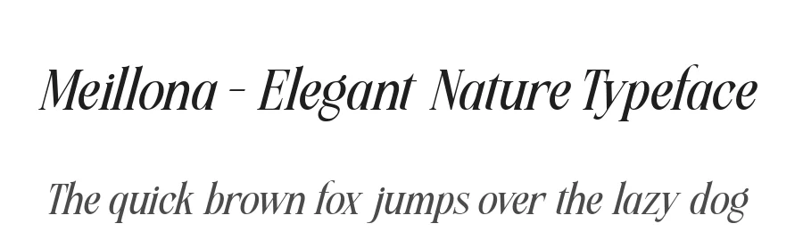 Meillona – Elegant Nature Typeface by alit design — Slab Serif Font