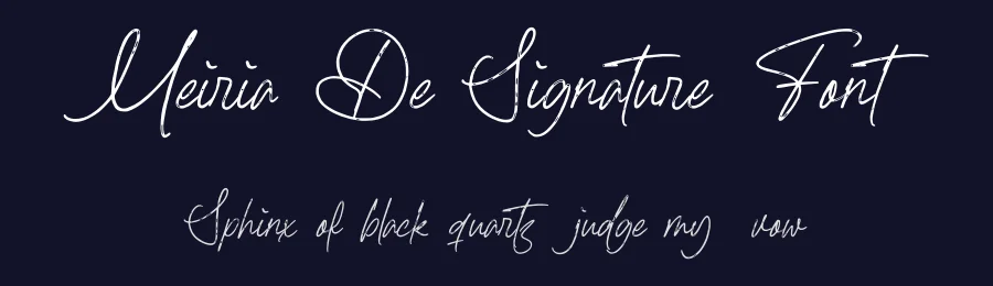Meiria De Signature Font by RNDI Type Foundry — Script Handwritten Font — thumbnail 2