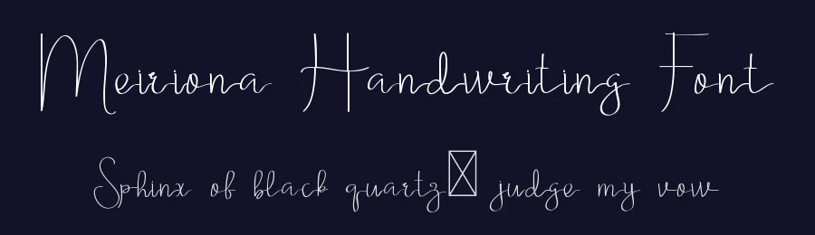 Meiriona Handwriting Font by edricstudio — Script Handwritten Font — thumbnail 2
