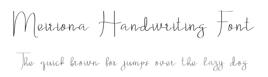 Meiriona Handwriting Font by edricstudio — Script Handwritten Font