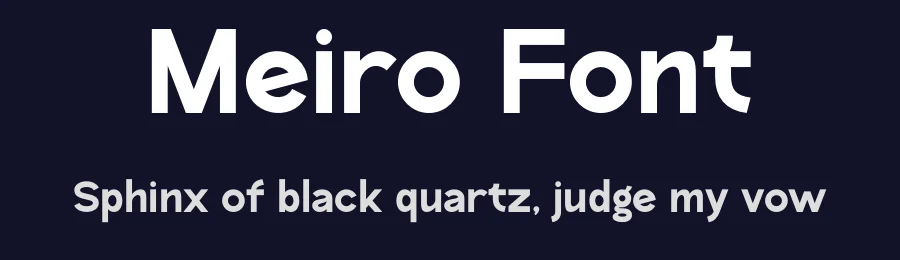 Meiro Font by MaikoHatta — Sans Serif Font — thumbnail 2