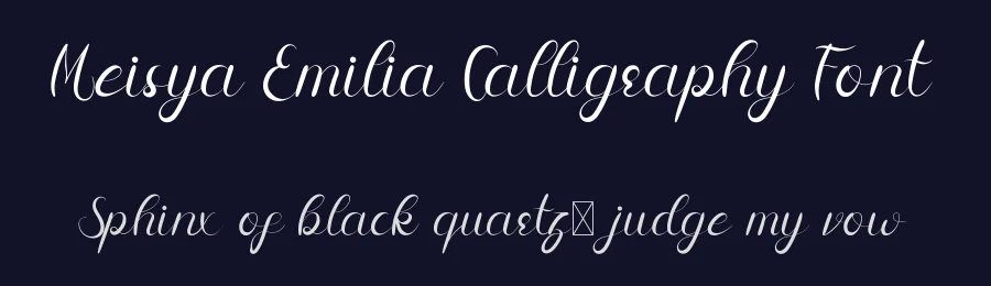 Meisya Emilia Calligraphy Font by edricstudio — Script Handwritten Font — thumbnail 2