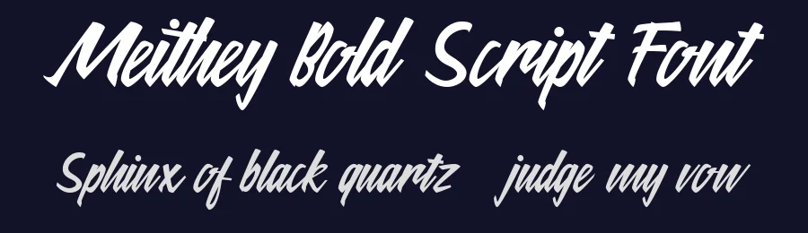 Meithey Bold Script Font by Wahyu Ichsan — Script Handwritten Font — thumbnail 2