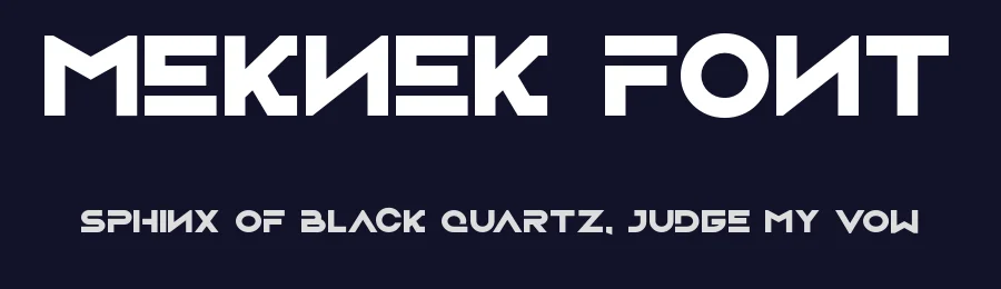 Meknek Font by vrozstudio — Display Font — thumbnail 2
