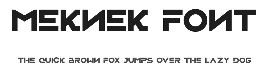 Meknek Font by vrozstudio — Display Font