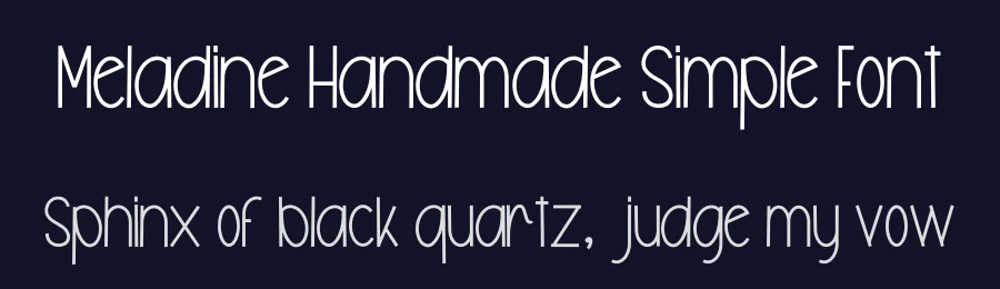 Meladine Handmade Simple Font by freshtypeink — Display Font — thumbnail 2