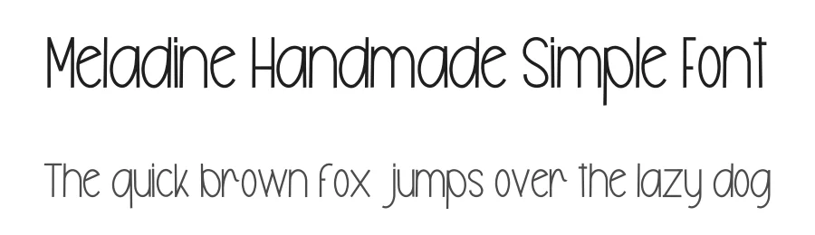 Meladine Handmade Simple Font by freshtypeink — Display Font