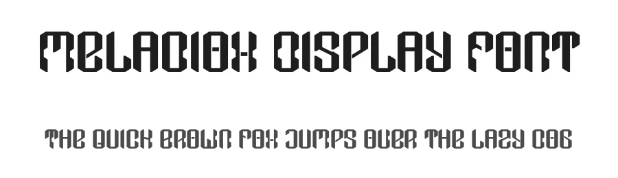 Meladiox Display Font by Dhabee — Display Font